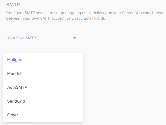 Provedor de serviço SMTP