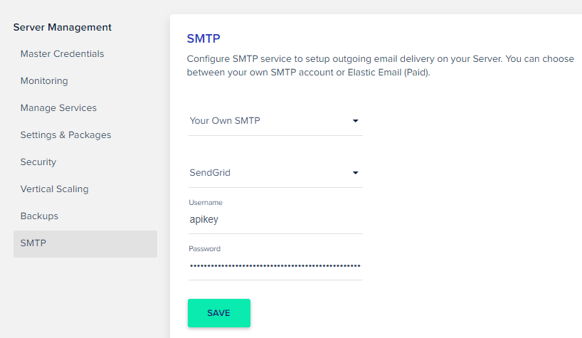 SMTP do SendGrid