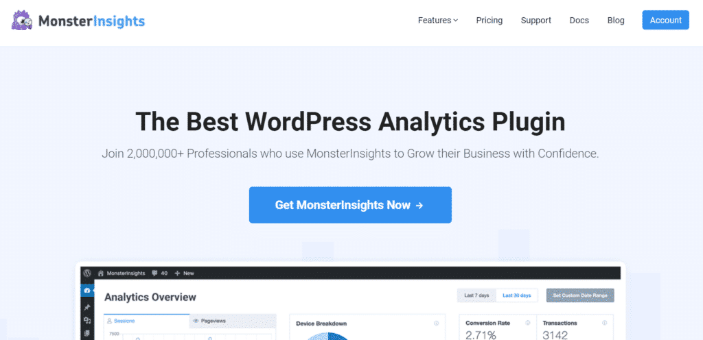 Plugin MonsterInsights