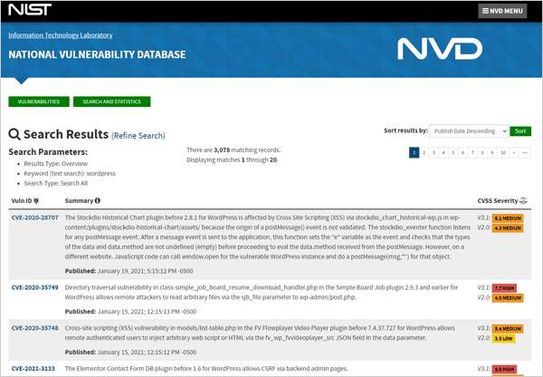 Banco de dados nacional de vulnerabilidades