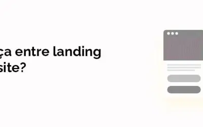 Qual é a diferença entre landing page e site?