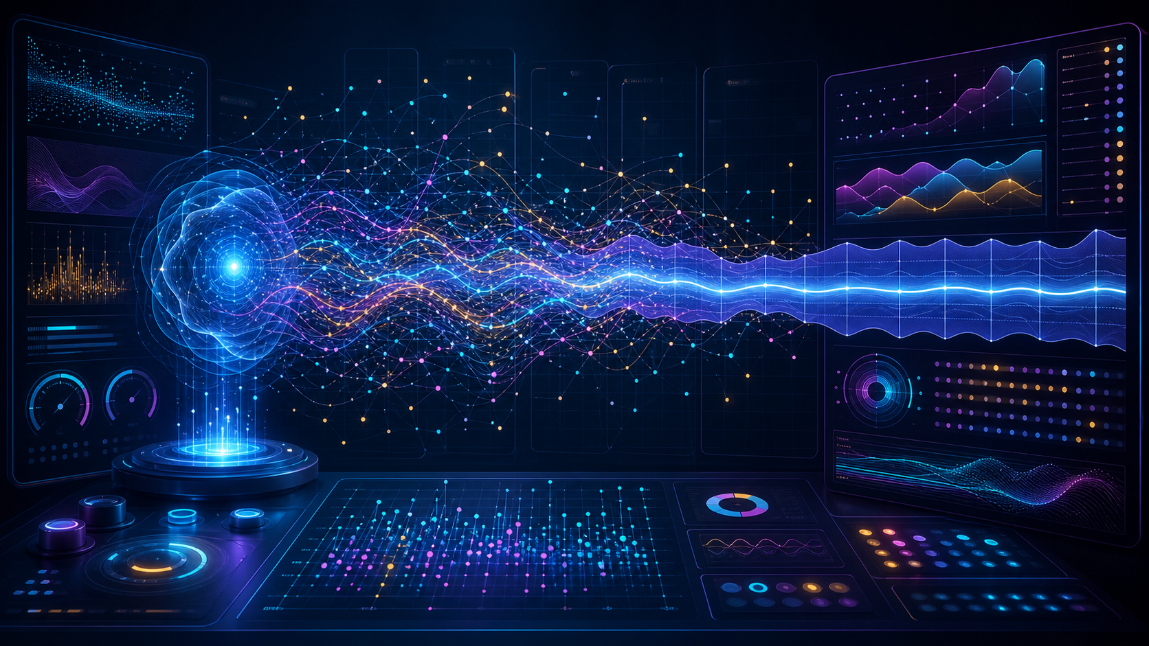 Painel de rastreamento mostrando a volatilidade de respostas de inteligência artificial